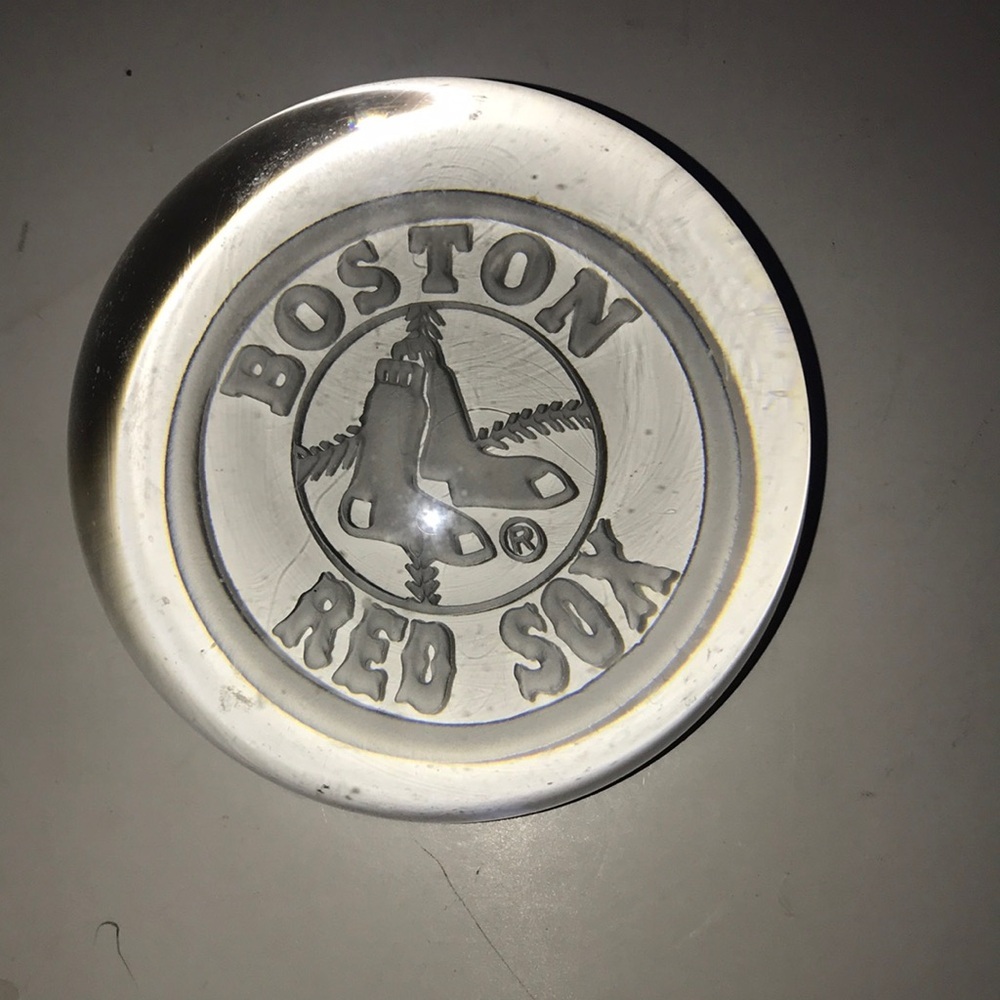 MLB Boston Red Sox Glass Paperweight
